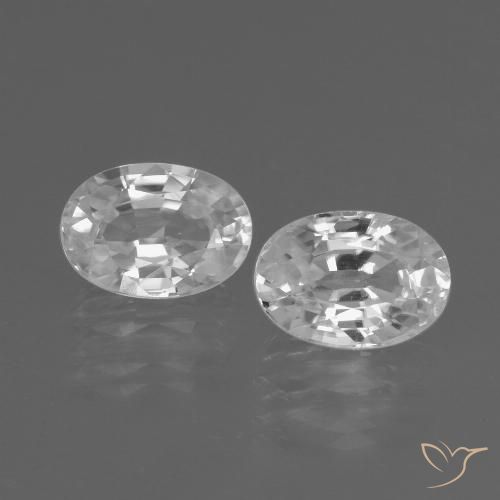 Gemme di Zircone Bianco naturale da 2.61 ct, Ovale, VS