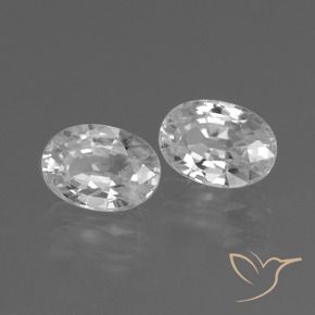 Gemme di Zircone Bianco naturale da 2.61 ct, Ovale, VS