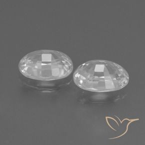Gemme di Zircone Bianco naturale da 2.61 ct, Ovale, VS