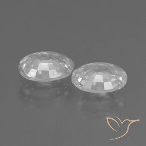 Gemme di Zircone Bianco naturale da 2.27 ct, Ovale, VVS