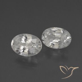 Gemme di Zircone Bianco naturale da 2.07 ct, Ovale, VS