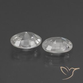 Gemme di Zircone Bianco naturale da 2.07 ct, Ovale, VS