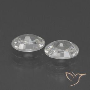 Gemme di Zircone Bianco naturale da 2.36 ct, Ovale, VVS
