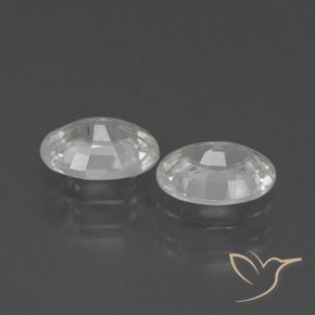 Gemme di Zircone Bianco naturale da 2.22 ct, Ovale, VVS-VS