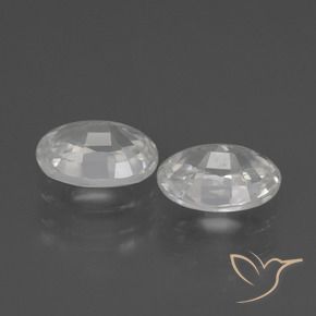 Gemme di Zircone Bianco naturale da 2.52 ct, Ovale, VS
