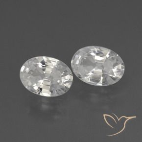Gemme di Zircone Bianco naturale da 2.20 ct, Ovale, VS