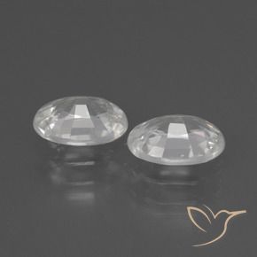 Gemme di Zircone Bianco naturale da 2.20 ct, Ovale, VS