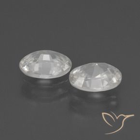 Gemme di Zircone Bianco naturale da 2.19 ct, Ovale, VS