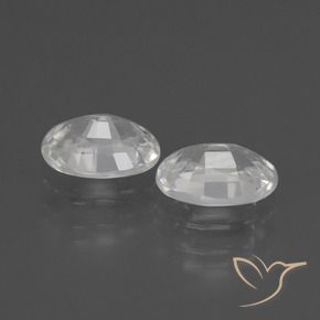 Gemme di Zircone Bianco naturale da 2.28 ct, Ovale, VVS