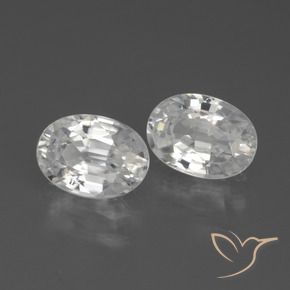 Gemme di Zircone Bianco naturale da 2.61 ct, Ovale, VVS