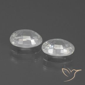 Gemme di Zircone Bianco naturale da 2.61 ct, Ovale, VVS