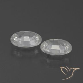 Gemme di Zircone Bianco naturale da 2.13 ct, Ovale, VVS-VS