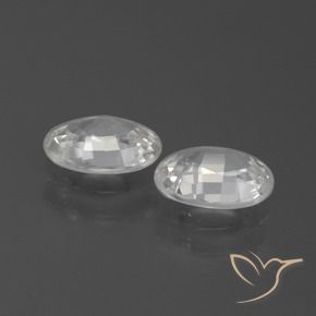 Gemme di Zircone Bianco naturale da 2.06 ct, Ovale, VS
