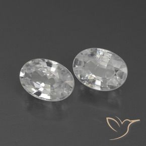 Gemme di Zircone Bianco naturale da 2.30 ct, Ovale, VS