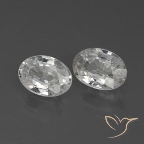 Gemme di Zircone Bianco naturale da 2.37 ct, Ovale, VS