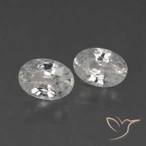 Gemme di Zircone Bianco naturale da 2.41 ct, Ovale, VVS