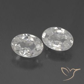 Gemme di Zircone Bianco naturale da 2.21 ct, Ovale, VVS