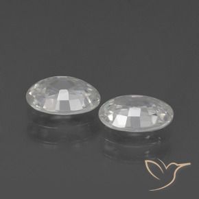Gemme di Zircone Bianco naturale da 2.21 ct, Ovale, VVS