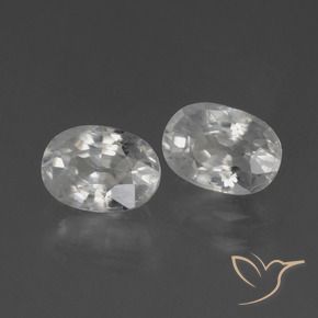 Gemme di Zircone Bianco naturale da 2.74 ct, Ovale, VS