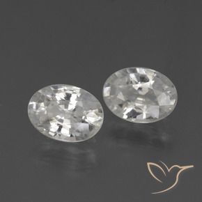 Gemme di Zircone Bianco naturale da 2.27 ct, Ovale, VS