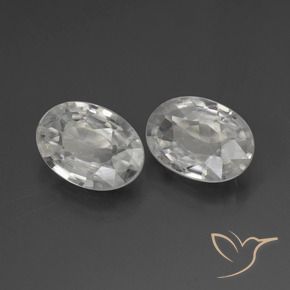 Gemme di Zircone Bianco naturale da 2.09 ct, Ovale, VS