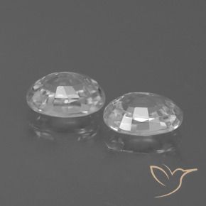 Gemme di Zircone Bianco naturale da 2.80 ct, Ovale, VS