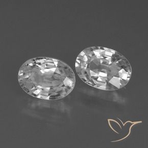 Gemme di Zircone Bianco naturale da 2.69 ct, Ovale, VVS