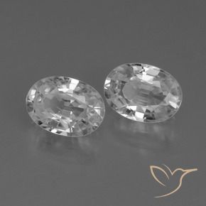 Gemme di Zircone Bianco naturale da 2.57 ct, Ovale, VVS