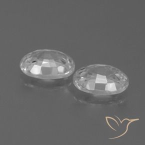 Gemme di Zircone Bianco naturale da 2.57 ct, Ovale, VVS