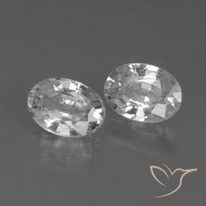 Gemme di Zircone Bianco naturale da 2.65 ct, Ovale, VS