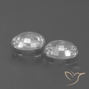 Gemme di Zircone Bianco naturale da 2.65 ct, Ovale, VS
