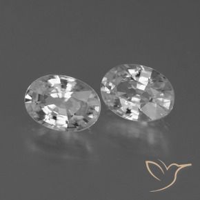 Gemme di Zircone Bianco naturale da 2.46 ct, Ovale, VS