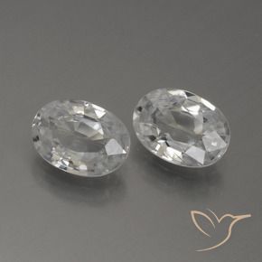 Gemme di Zircone Bianco naturale da 2.29 ct, Ovale, VS