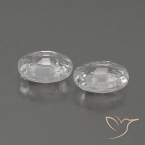 Gemme di Zircone Bianco naturale da 2.29 ct, Ovale, VS