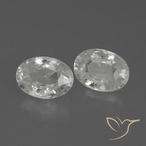 Gemme di Zircone Bianco naturale da 2.76 ct, Ovale, VS