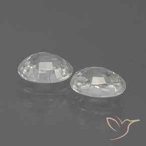 Gemme di Zircone Bianco naturale da 2.65 ct, Ovale, VS