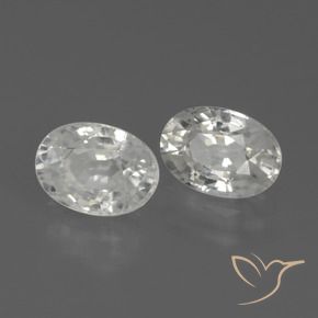 Gemme di Zircone Bianco naturale da 2.78 ct, Ovale, VS