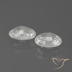 Gemme di Zircone Bianco naturale da 2.24 ct, Ovale, VVS