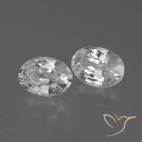 Gemme di Zircone Bianco naturale da 2.39 ct, Ovale, VS