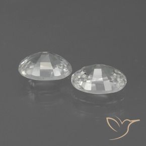 Gemme di Zircone Bianco naturale da 2.39 ct, Ovale, VS