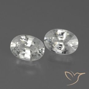 Gemme di Zircone Bianco naturale da 2.53 ct, Ovale, VVS-VS