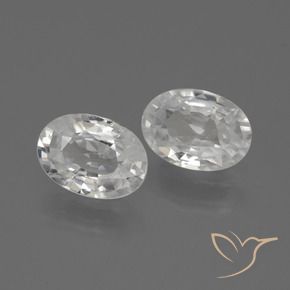 Gemme di Zircone Bianco naturale da 2.20 ct, Ovale, VS
