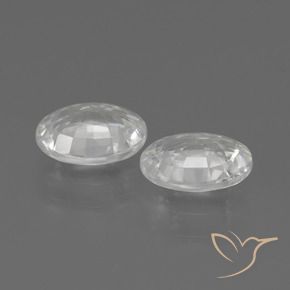 Gemme di Zircone Bianco naturale da 2.20 ct, Ovale, VS