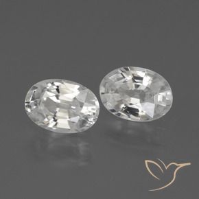 Gemme di Zircone Bianco naturale da 2.30 ct, Ovale, VVS