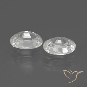 Gemme di Zircone Bianco naturale da 2.30 ct, Ovale, VVS