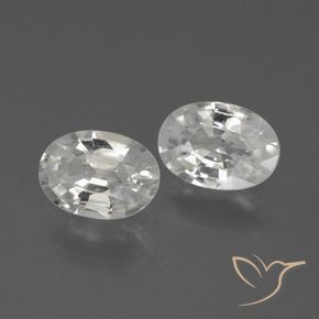 Gemme di Zircone Bianco naturale da 2.07 ct, Ovale, VVS
