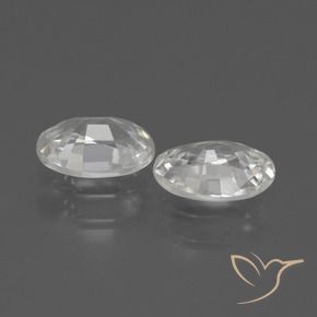 Gemme di Zircone Bianco naturale da 2.07 ct, Ovale, VVS