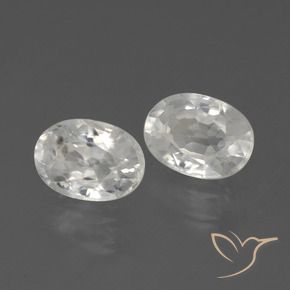 Gemme di Zircone Bianco naturale da 2.56 ct, Ovale, VS