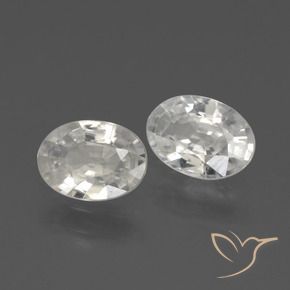 Gemme di Zircone Bianco naturale da 2.12 ct, Ovale, VVS-VS