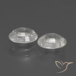 Gemme di Zircone Bianco naturale da 2.58 ct, Ovale, VS